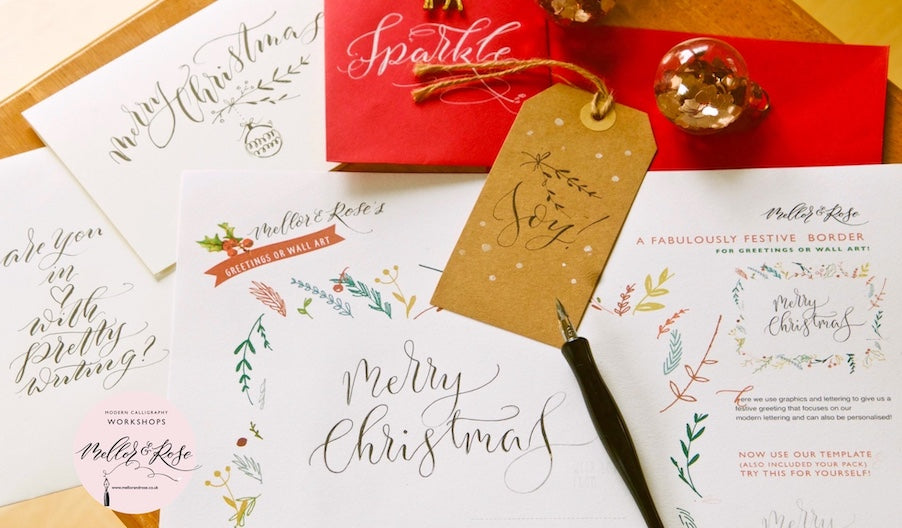 Christmas Calligraphy Workshop at Emmie Lou Studios, Southport 02.12.26